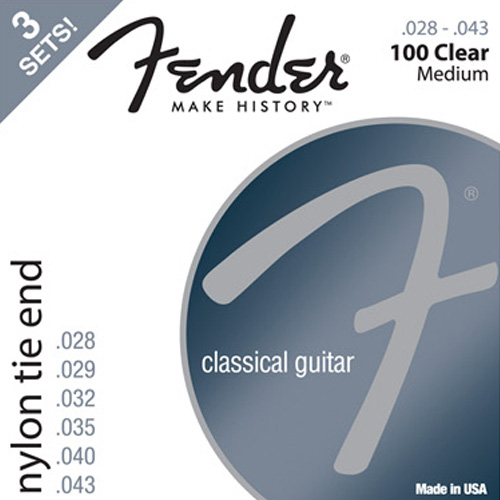 펜더(Fender)클래식 나일론 기타 스트링 Classical/Nylon Guitar Strings (3-Pack)