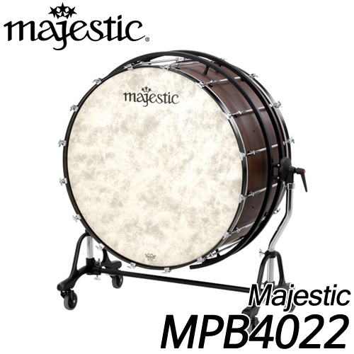마제스틱(Majestic)MPB 시리즈 콘서트 베이스드럼  40인치 바퀴형스탠드 폭(두께) 22인치 MPB4022