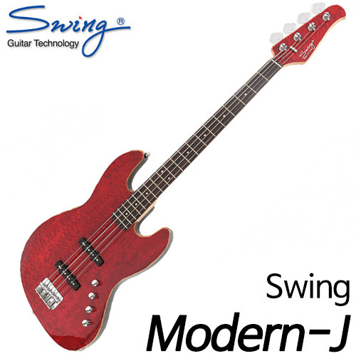 스윙(Swing)[2016 NEW Swing]스윙 베이스 Modern-J Bass Trans Red(TRD)