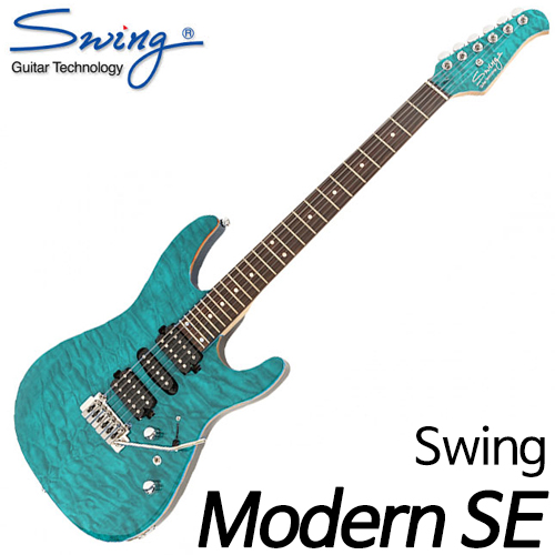 스윙(Swing)일렉트릭 기타 Modern SE / H-S-H AQUA BLUE 아쿠아 블루