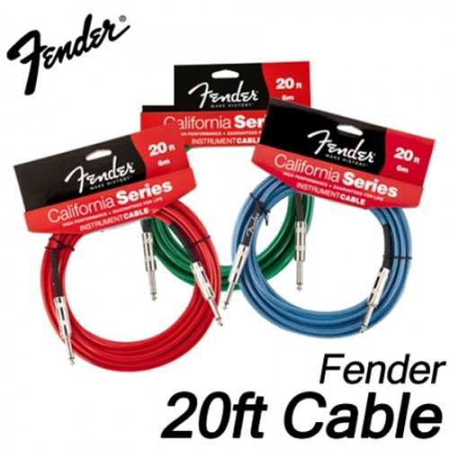 펜더(Fender) 케이블 20&#039; California Instrument Cable(6m/20ft) 캘리포니아 시리즈