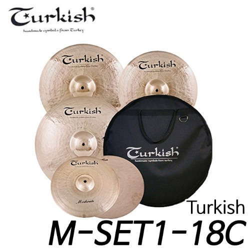 TurkishModerate(모더레이트) 수공 심벌세트 5장 +가방H14, C16, R20, C18 M-SET1-18C
