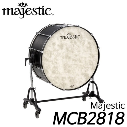 마제스틱(Majestic)MCB 시리즈 콘서트 베이스드럼 28인치 바퀴형스탠드 폭(두께) 18인치 MCB2818