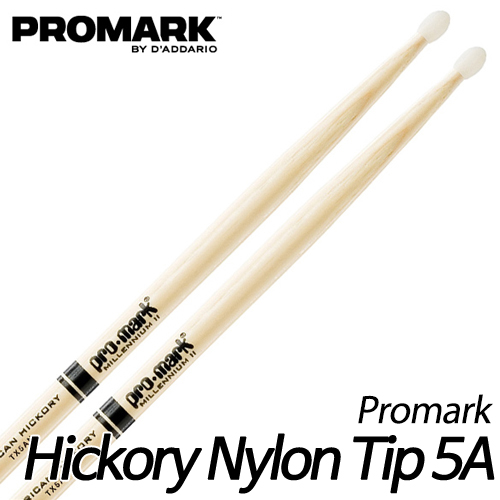 프로마크(Promark)TX5AN 히코리 나일론팁 Hickory 5A Nylon Tip