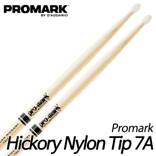 프로마크(Promark)TX7AN 히코리 나일론팁 Hickory 7A Nylon Tip