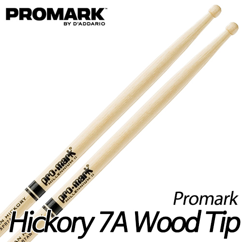 프로마크(Promark)TX7AW 히코리 우드팁 Hickory 7A Wood Tip