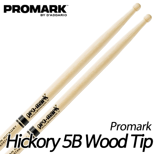 프로마크(Promark)TX5BW 히코리 우드팁 Hickory 5B Wood Tip
