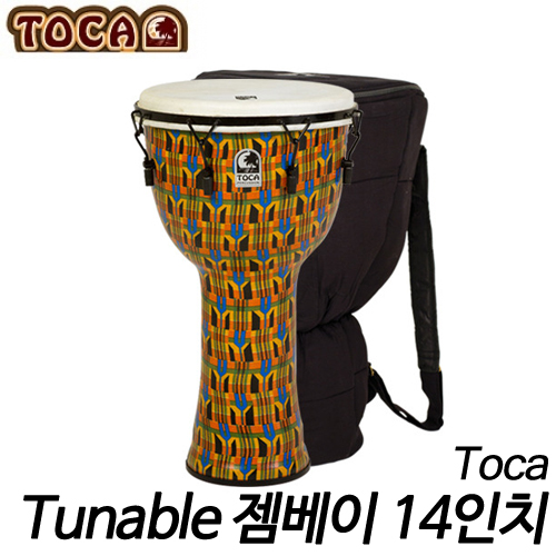 토카(Toca)Tunable 젬베 14인치 가방포함 Kente Cloth,Goat SFDMX-14KB