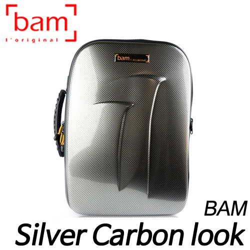 뱀(Bam)뉴 트레킹 더블 Bb/A 클라리넷 실버 카본 룩 케이스 New Trekking Double Bb/A Clarinets case - Silver Carbon look