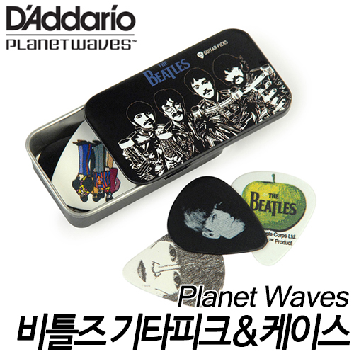 Planet WavesPicks Tins with Assorted Beatles Picks 15BT3, Sgt. Peppers 비틀즈 기타피크(15개) &amp; 피크케이스