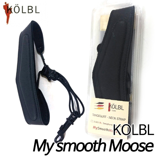 코블(KOLBL)색소폰 스트랩 3.001-GO 순록가죽 My Smooth Moose (블랙)