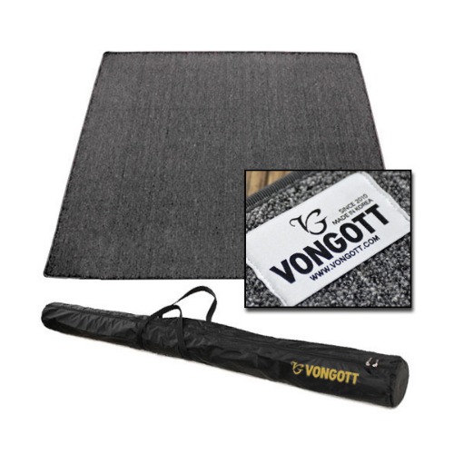 VONGOTT - VCM 카페트형 드럼매트 (방염처리, 전용 케이스 제공) 180x180cm (일반드럼 적합)