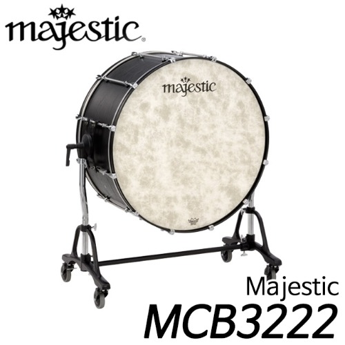 마제스틱(Majestic)MCB 시리즈 콘서트 베이스드럼 32인치 바퀴형스탠드 폭(두께) 22인치 MCB3222